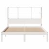 vidaXL Bookcase Bed without Mattress White 120x200 cm Solid Wood Pine