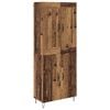 vidaXL Highboard Old Wood 69.5 x 34 x 180 cm Engineered Wood