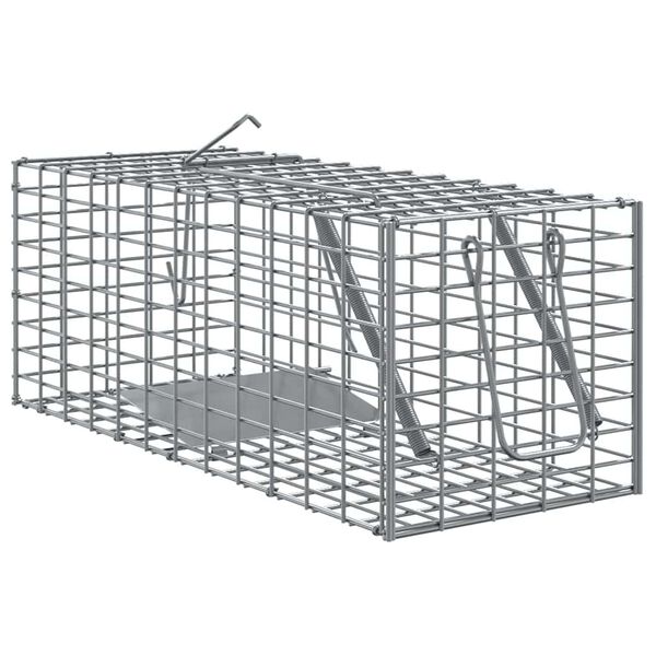 vidaXL Animal Trap Anthracite 31 x 13 x 12cm Steel