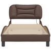 vidaXL Bed Frame with LED without Mattress "Hvar" Brown 90x190 cm