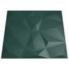 vidaXL Wall Panels 48 pcs Green 50x50 cm XPS 12 m&sup2; Diamond