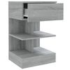 vidaXL Bedside Cabinets 2 pcs Grey Sonoma 40x35x65 cm Engineered Wood