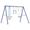 vidaXL Outdoor Swing Set Multicolour 263 x 185 x 185 cm Steel and PE