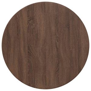 vidaXL Table Top &Oslash; 70 x 1.5 cm Round Engineered Wood Brown Oak