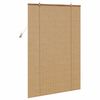 vidaXL Roller Blind with Curtains Manual Brown 110 x 160 cm Bamboo