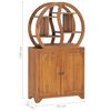 vidaXL Cabinet with Yin Yang Shelf 70x30x130 cm Solid Teak Wood