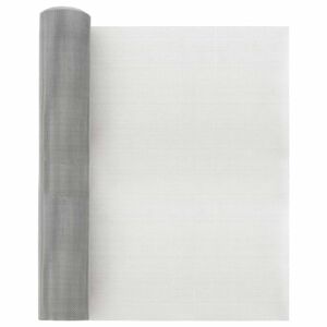 vidaXL Mesh Screen 40 x 1000 cm 20 Mesh Stainless Steel 201 Silver