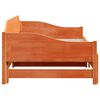 vidaXL Daybed with Trundle without Mattress Wax Brown 80x200 cm Solid Wood