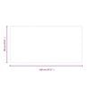 vidaXL Fireplace Glass Plate Rectangular 120x60 cm