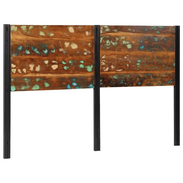 vidaXL Headboard 160 cm Solid Wood Reclaimed and Iron