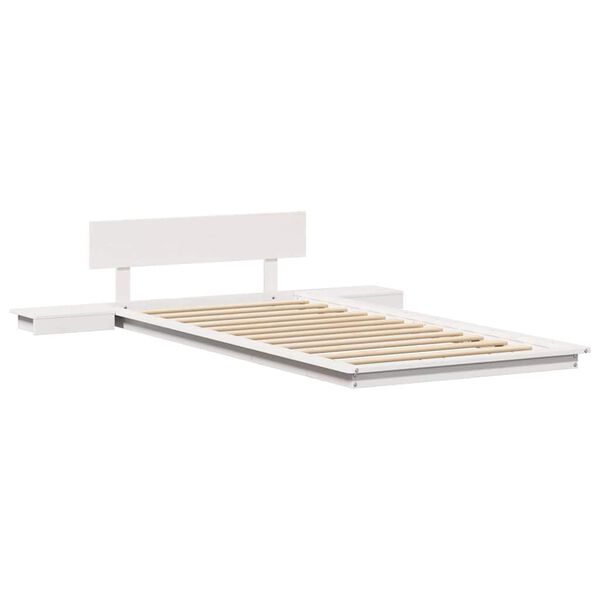 vidaXL Bed Frame White 80 x 200 cm Wood