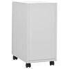 vidaXL Mobile File Cabinet Light Grey 30x45x59 cm Steel