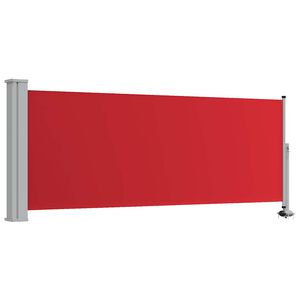vidaXL Patio Retractable Side Awning 100x300 cm Red