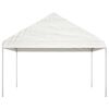 vidaXL Gazebo with Roof White 4.08x2.23x3.22 m Polyethylene
