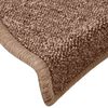 vidaXL Stair Mats 30 pcs 65x24x4 cm Brown Half Round Large