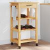 vidaXL Kitchen Trolley MONZA 48x40x88.5 cm Solid Wood Pine