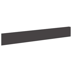 vidaXL Lawn Edging 10 pcs 100 x 15 cm Steel Black