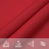 vidaXL Sun Shade Sail Red 7x5x5 m 100% Polyester Oxford