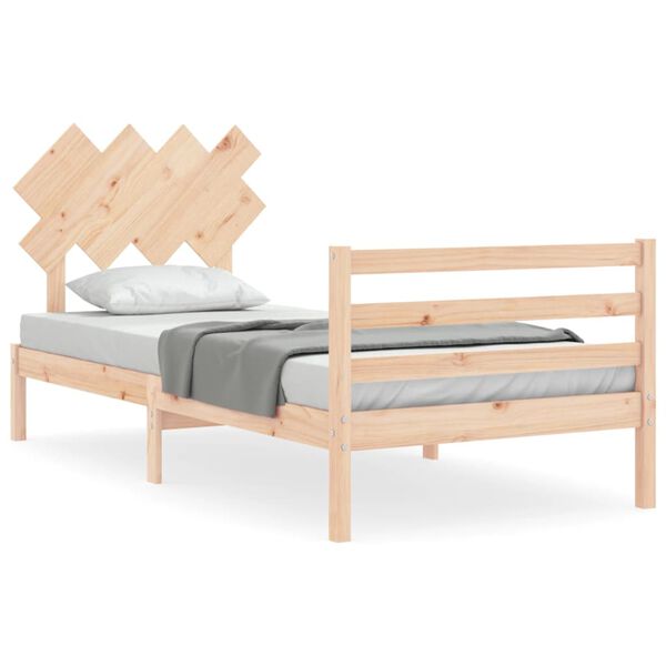 vidaXL Bed Frame without Mattress 90x200 cm Solid Wood