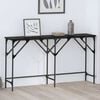 vidaXL Console Table Black Oak 140 x 29 x 75 cm Engineered Wood