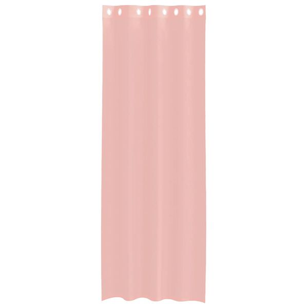 vidaXL Voile Curtains with Grommets 2 pcs Pink 140x260 cm
