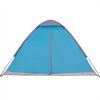 vidaXL Camping Tent Dome 4-Person Blue Waterproof