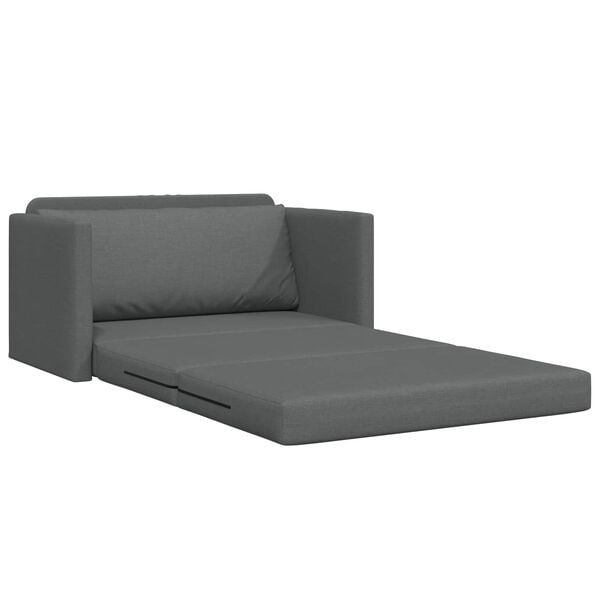 vidaXL Folding Sofa Bed Dark Grey 124 x 71 x 78 cm Fabric
