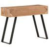 vidaXL Console Table 100x35x76 cm Solid Acacia Wood with Live Edges