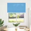 vidaXL Pleated Blind Blue 110x100 cm Fabric Width 109.4 cm Polyester