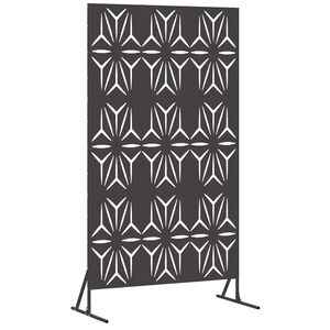 vidaXL Privacy Screen 100 x 50 x 180 cm Steel Black