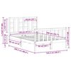 vidaXL Bed Frame without Mattress 120x200 cm Solid Wood Pine