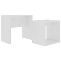 vidaXL Coffee Table Set White 48x30x45 cm Engineered Wood