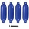 vidaXL Boat Fenders 4 pcs Blue 51x14 cm PVC