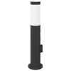 vidaXL Bollard Light with Sensor&Outlet 50 cm Stainless Steel IP44