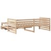 vidaXL Daybed with Drawers without Mattress 90x200 cm Solid Wood
