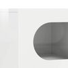 vidaXL TV Cabinet High Gloss White 60 x 35 x 40 cm Engineered Wood