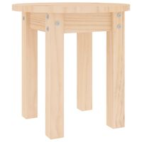 vidaXL Coffee Table Ø 35x35 cm Solid Wood Pine
