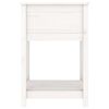 vidaXL Planter with Shelf White 54x54x81 cm Solid Wood Pine