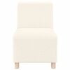 vidaXL Modular Sofa Unit Armless 2 pcs Cream 55 x 74 x 82 cm