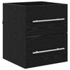 vidaXL Bathroom Sink Cabinet with Drawer Black Oak 41 x 38.5 x 48 cm