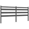 vidaXL Bed Frame without Mattress Grey 200x200 cm Solid Wood Pine