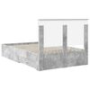 vidaXL Bed Frame Concrete Grey 120 x 200 cm Engineered Wood