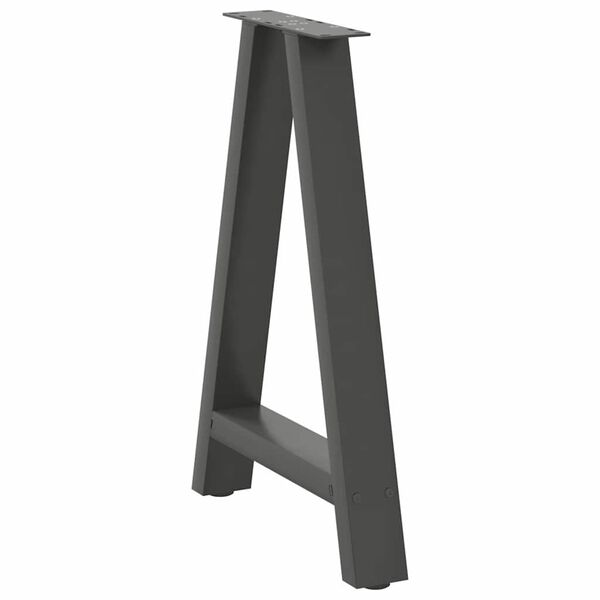 vidaXL Dining Table Legs A-Shaped 2 pcs Anthracite&nbsp;60x(72-73) cm Steel