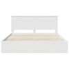 vidaXL Bed Frame with Drawer White 200 x 200 cm Engineer Wood