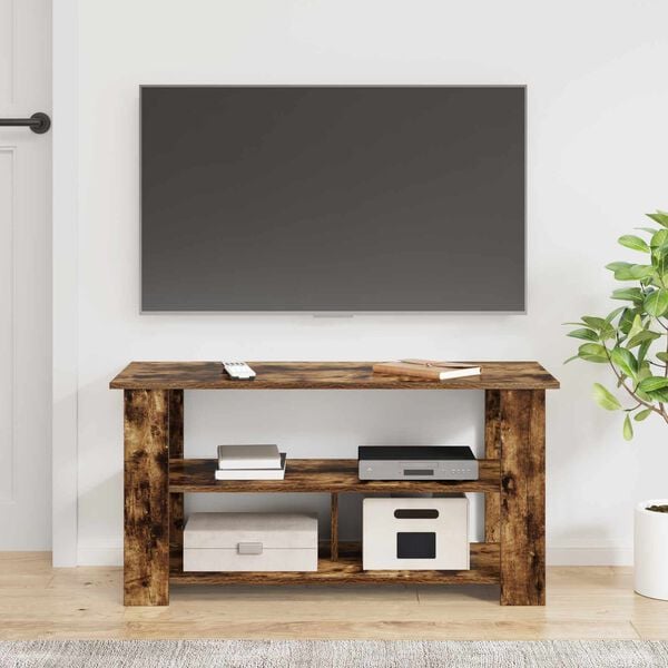 vidaXL TV stand Smoked Oak 100 x 40 x 50 cm