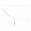 vidaXL Welded Wire Fence with Spikes 50 x 1.2 m Galvanised Steel Mesh