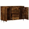 vidaXL Sideboard Smoked Oak 101.5x35x70 cm Engineered Wood