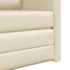 vidaXL Sofa Bed Cream 74 x 77 x 81 cm Artificial Leather