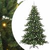 vidaXL Artificial Hinged Christmas Tree Green 240 cm PVC and Steel