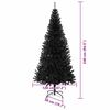 vidaXL Christmas Tree with 300 LEDs with Stand Black 240 cm PVC